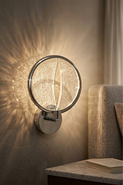 Cheap Lighting Krom Oynar Başlıklı Aplik 3 Renk Seçeneği Led Duvar Yatak Masa...
