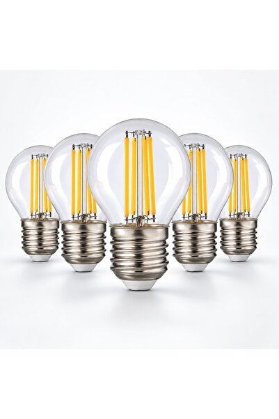 ORBUS GC45 LED Filament Ampul E27 4W 2700K Sarı Işık 400 Lümen Şeffaf Cam