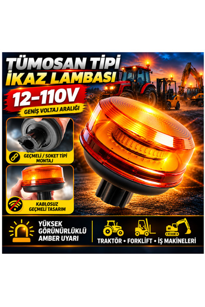reyoto Tepe Lambası Tümosan Bağlantılı 10 Fonksiyon Alttan Soket Fişli 12-110...