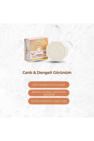 Bio Asia Garlic & Ginseng Soap – Energetic Freshness Effect – 150 g