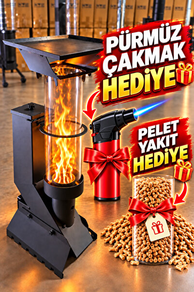 Bayfırıns Mini Pelet Soba ( Pürmüz ve Pelet Hediyeli )