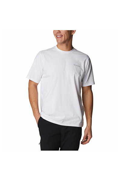 Columbia Sun Trek Men's White Round Neck T-Shirt