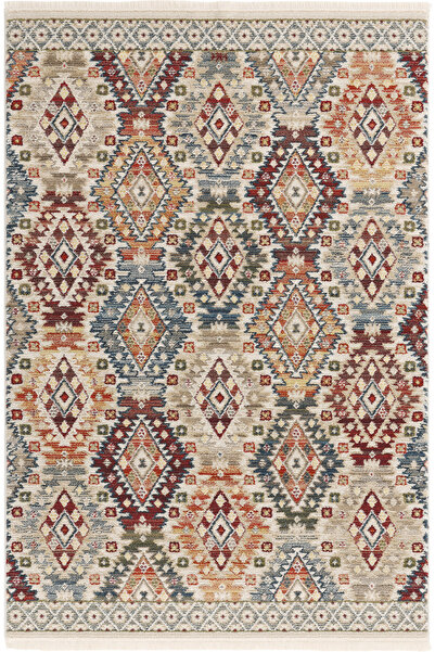Cool Halı Anka Çok Renkli Etnik Kilim Desenli Bohem Makina Dokuma Yumuşak Ev ...
