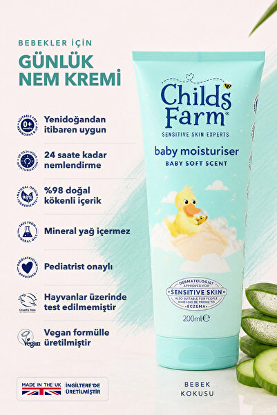 Childs Farm Aloe Vera and Cucumber Extract Baby Moisturizer 200ml