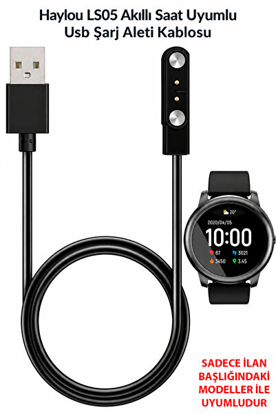 Dexmon Haylou LS05 Akıllı Saat Uyumlu Yüksek Kalite Usb Şarj Aleti Kablosu