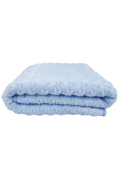 bebegen Blue Star Embossed Thick Plush Blanket 100*120 cm
