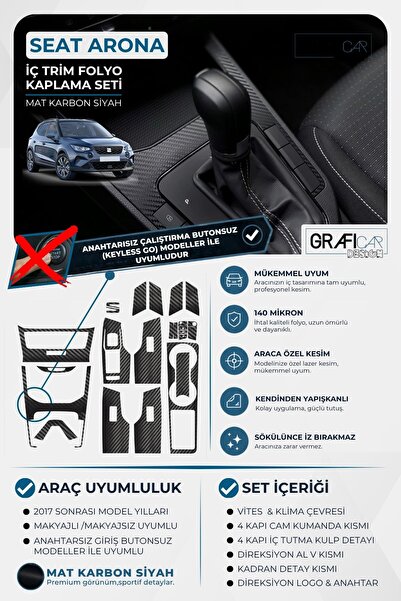 GRAFİCAR Seat Arona İç Trim Kaplama Set