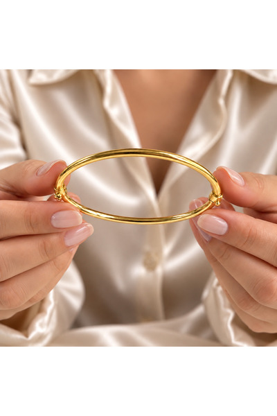 simurg jewellery 14 Ayar Altın Kaplamalı Gümüş Bilezik