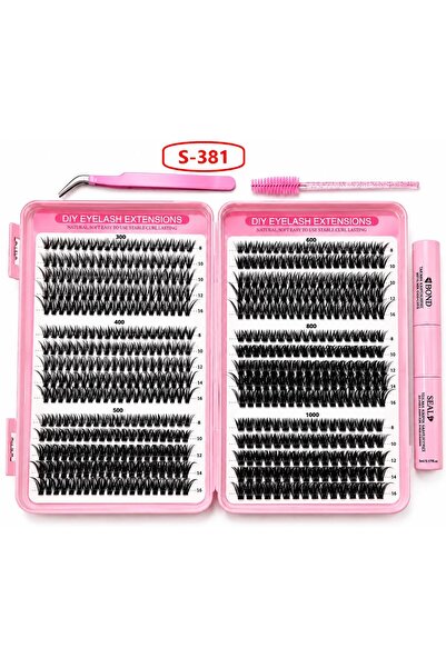 SİNKA Takma Kirpik 600 Demet Kirpik Seti Kitap Model 30-40-50-60-80-100 D 6 F...