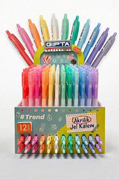 Gıpta Akrilik Jel Kalem 12 Adet