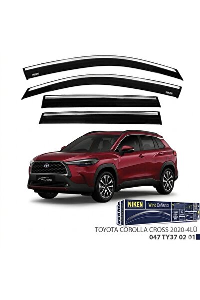 Niken TOYOTA Corolla CROSS ile uyumlu 2019 2020 2021 2022 2023 Kromlu Cam Rüz...