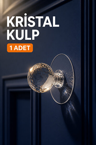 Dolap Kulpu 1 Adet Çok Amaçlı Kristal Başlıklı Tutacak Askı Cam Ayna Dolap Askısı Kanca Organizer
