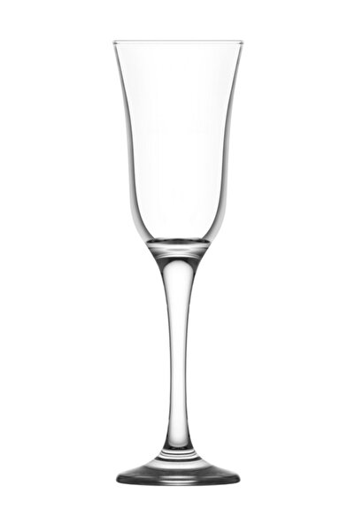 LAV Vals Cam Şampanya Kadehi 6'lı 190 ml Ayaklı (Kahve Yanı Su/Kokteyl Bardağı)