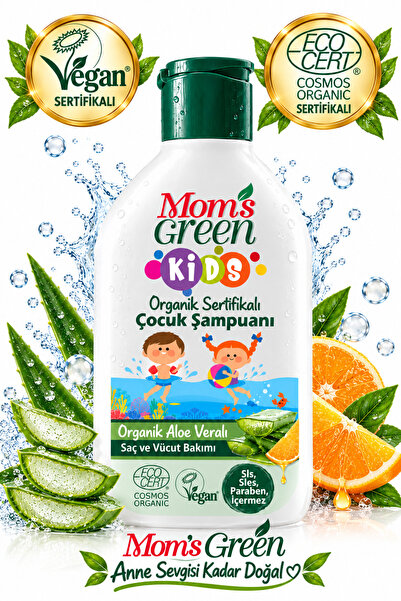Mom's Green Organik Sertifikalı Kids Çocuk Saç ve Vücut Şampuanı 360 ml