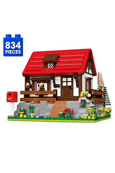 Minibric Set de Constructie Piese Tip Blocuri Construit 834 Piese HighlandCot...