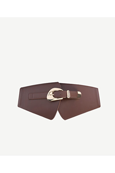 Yargıcı Leather Look Elastic Thick Waist Belt