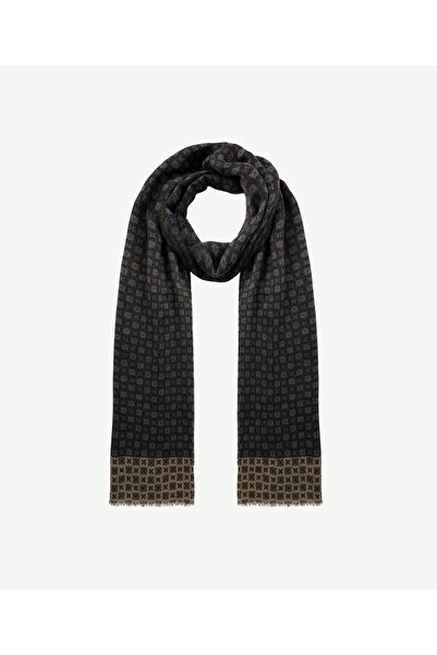 Yargıcı Geometric Patterned Wool Shawl