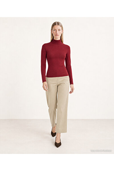 Yargıcı Regular Turtleneck Long Sleeve T-Shirt