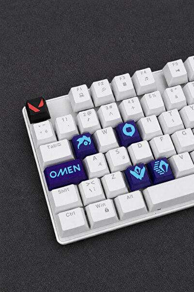 Valorant Omen Keycaps, Q-E-X-C Mekanik Klavye Tuşu