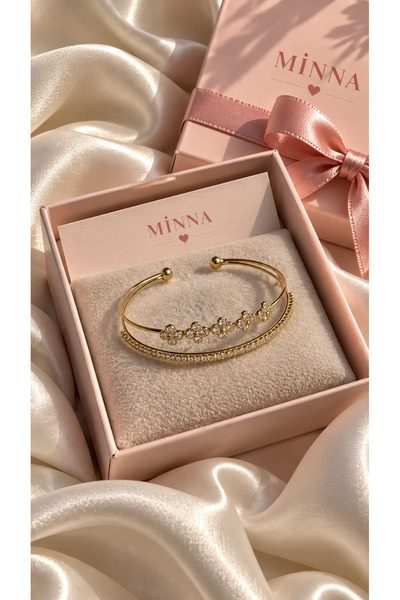 MİNNA JEWELRY ALTIN KAPLAMA ÇELİK KELEPÇE