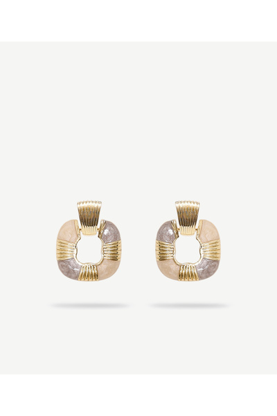Yargıcı Geometric Form Earrings