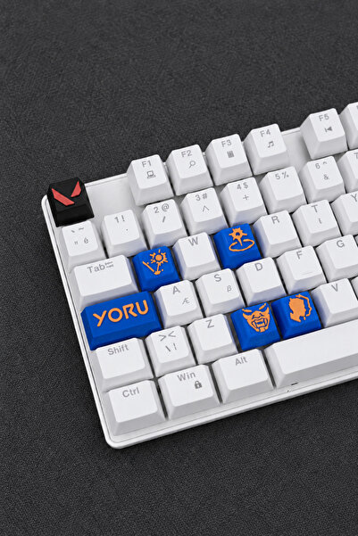 Makerpax Valorant Yoru Keycaps, Q-E-X-C Mekanik Klavye Tuşu