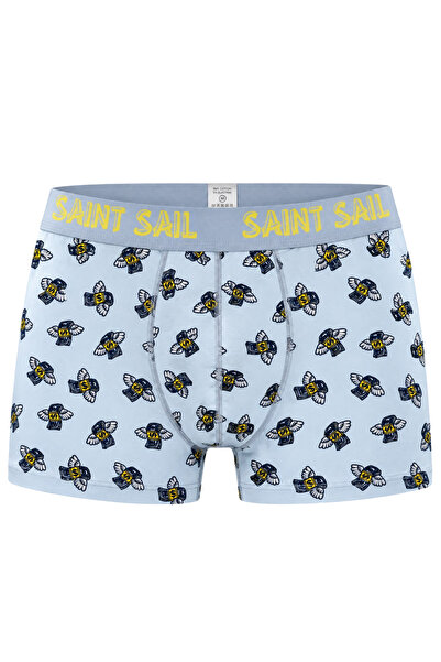 Saint Sail Erkek Uçan Para Desenli Pamuklu Boxer