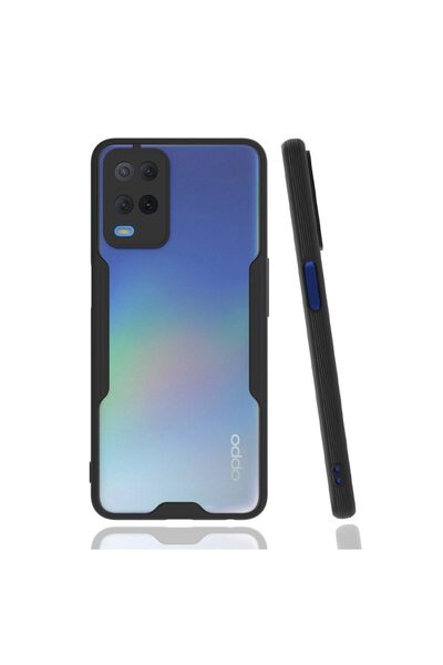 eco port Oppo A54 4g Kılıf Platin Silikon - Siyah