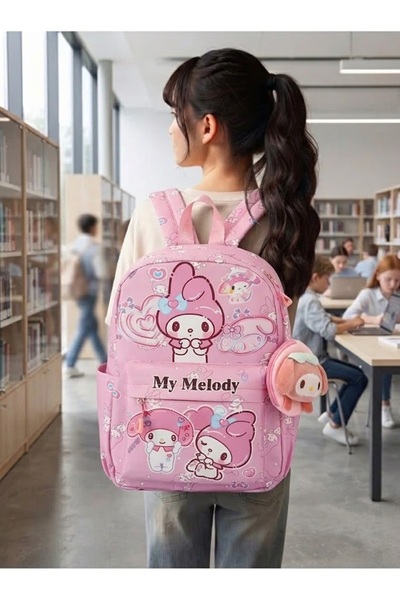 CEDAN Sanrio için for kuromi Büyük Kapasiteli Sırt Çantası - Dayanıklı Oxford...