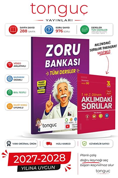 Tonguç Yayınları 3. Sınıf Yeni Nesil Tüm Dersler Zoru Bankası