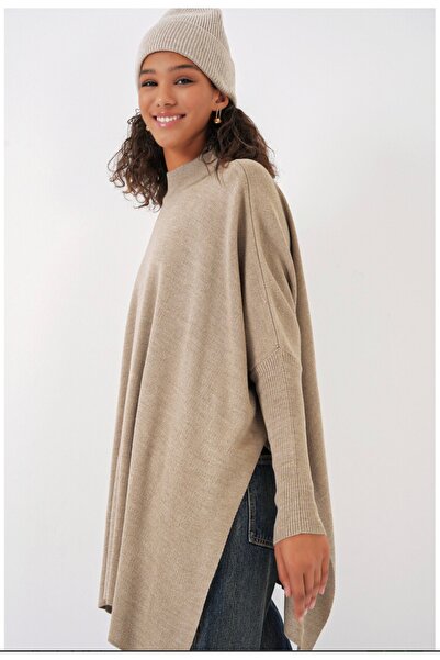 Oversize,Hem Kazak ,Hem Panço Kazak Krem