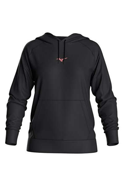 MIZUNO Hanorac de alergare pentru femei, sportiv, SS 2026-Negru-S