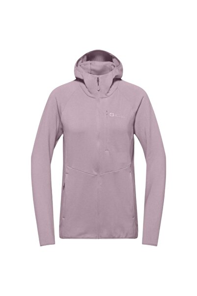Jack Wolfskin Hanorac fleece de damă Kolbenberg cu glugă FZ SS 2026-Mov-S