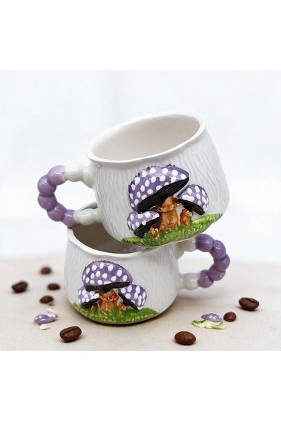 sharp&art Relief Pattern 15 Different Models 2-Piece Mug, Hand-Crafted, 2D 36...