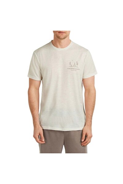 Icebreaker Tricou bărbătesc 150 Tech Lite Peaceful Pass Bej S