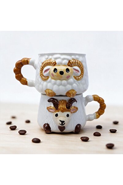 sharp&art Relief Pattern 15 Different Models 2-Piece Mug, Hand-Crafted, 2D 36...
