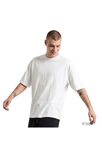 Sportive Corin Oversize Erkek Beyaz Günlük Stil T-Shirt 26YE0016-KBYZ