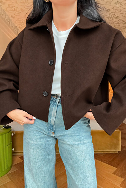 NET OF NOT Short Cut Balloon Sleeve Imported Anti-Pilling Cashmere Fabric Wom...