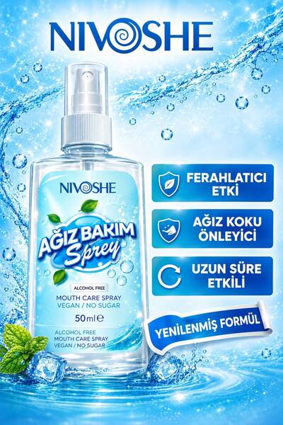 NIVOSHE 50 ML Ağız Kokusu Giderici Sprey Ağız Kokusu Önleyici Sprey Ağız Kokusu Spreyi