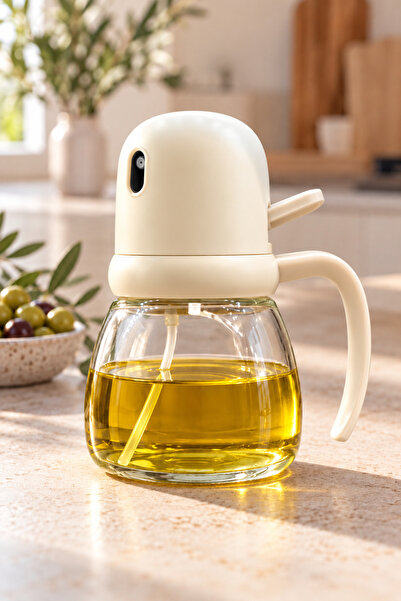 BLUE SİDE Püskürtmeli Sprey Yağdanlık Cam Şişe 450Ml Airfryer Sprey Yağdanlık...