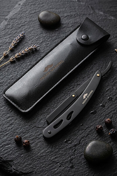 Pasha Shaving Stainless Steel Black Shaving Razor, Perfect Balance and Grip, ...