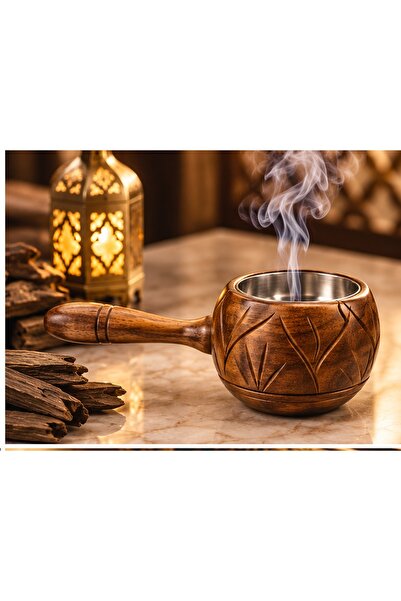 Generic Brand مبخرة خشب يدوية بيد