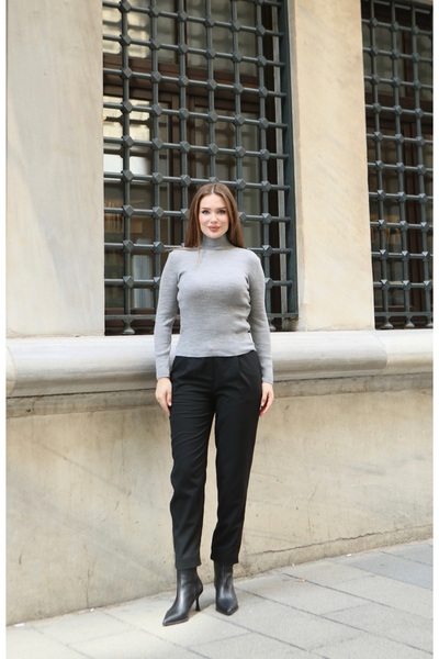 NİSUM MODA Nisum Half Fisher Knitting Sweater