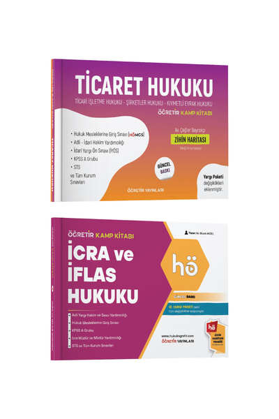 hukuk öğretir 2027 Ticaret Hukuku - Icra Iflas Hukuku Adli Hakimlik - Idari H...