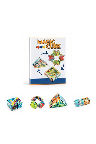 Generic Brand Jucărie interactivă Magic Cube, joc logic, forme diferite, 8x8x...