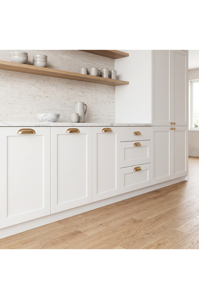 Yc Dekor Mussel Gold 160 mm Handle Luxury Country Kitchen Furniture Cabinet D...