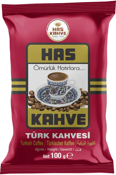 Has Kahve Has Turkish Coffee 100 Gr (Red Package Turkish Coffee)