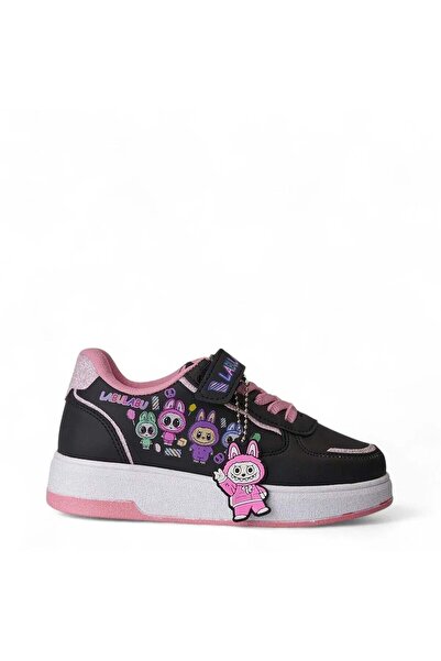 ZACOZ Labubu Baskılı Simli Kız Çocuk Spor Ayakkabısı, Sneaker