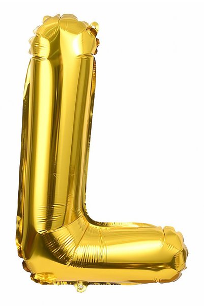 More party Folyo L-Harf Balon Gold Renk L-Harfi Helyum Balon 36cm L-Harf Balo...
