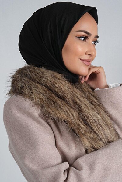 HAREM SCARF Μαύρο κασκόλ Farah Viscose